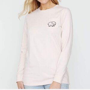 Ivory Ella Big Dreams Open Mind Wild Heart Elephant Long Sleeve T Shirt, Size M